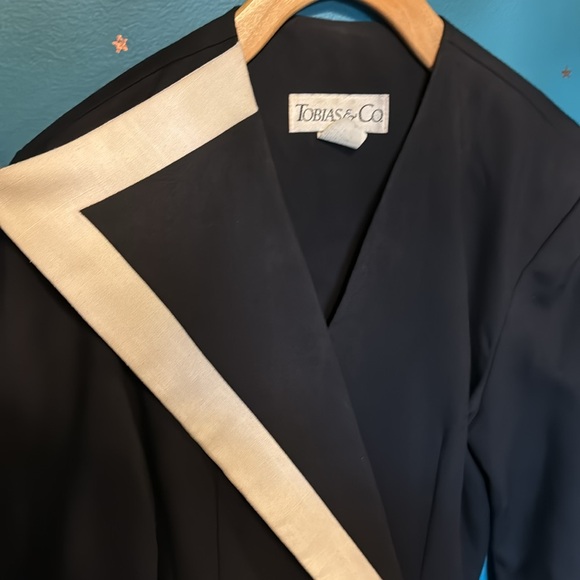 Vintage Asymmetrical collar dress - Picture 4 of 5